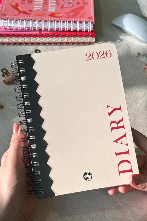 2026 Haftalık Ajanda Spiralli A5 12 Aylık Bold - Image 1