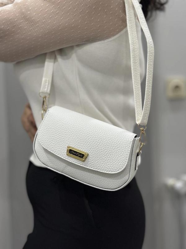 BİÇOMİ Beyaz cilt jessi çanta - Image 1