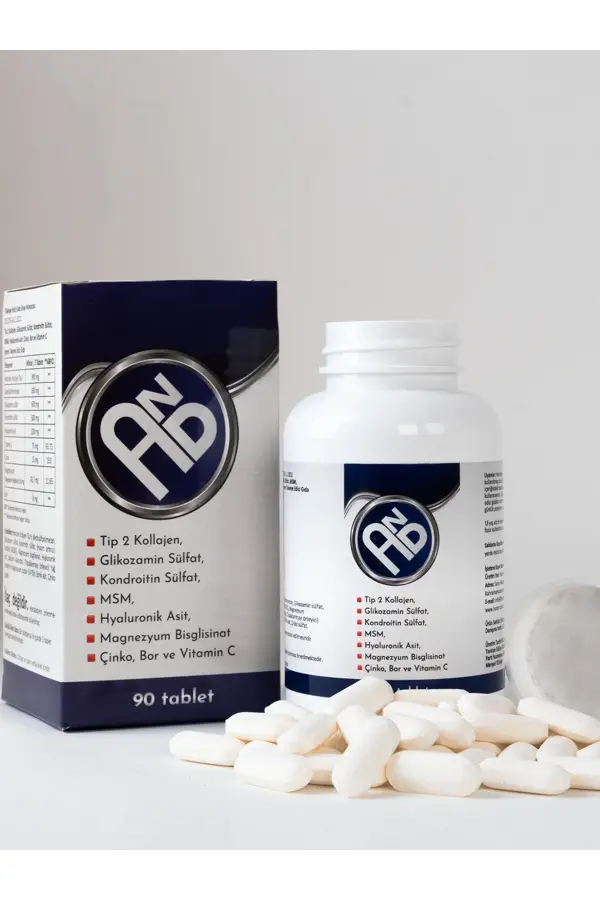 Bor Kolajen Çinko Magnezyum Hyoluronik C Vitamin Glikozamin Kondroitin MSM İçeren Takviye Edici Gıda - Image 1