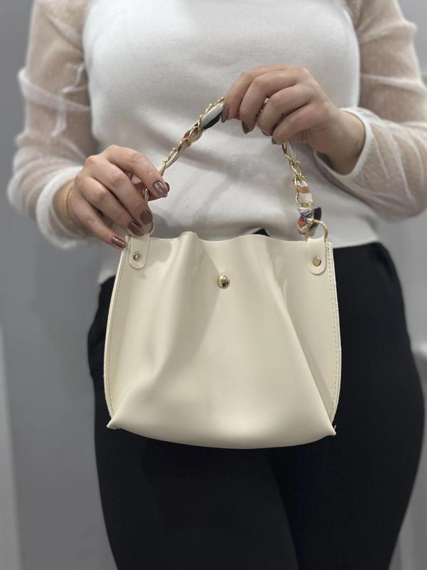 BİÇOMİ Krem cilt zrm çanta - Image 1