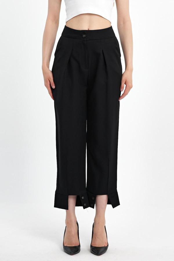 Paçası Düğmeli Pantolon - Image 1