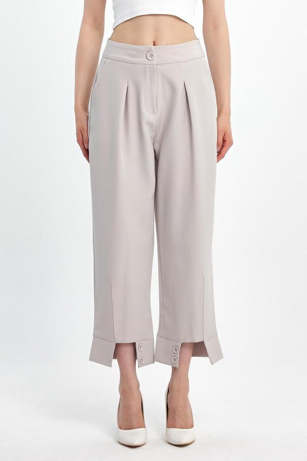 Paçası Düğmeli Pantolon - Image 1