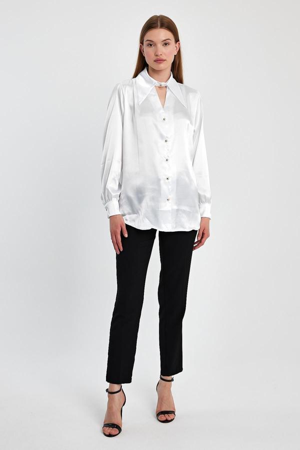 Saten Klasik Gömlek - Image 1