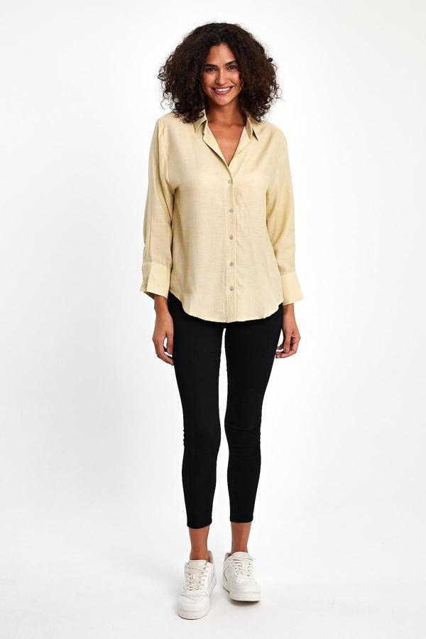 V Yaka Robalı Gömlek - Image 1