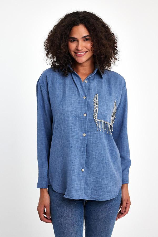 Taş İşlemeli Gömlek - Image 1