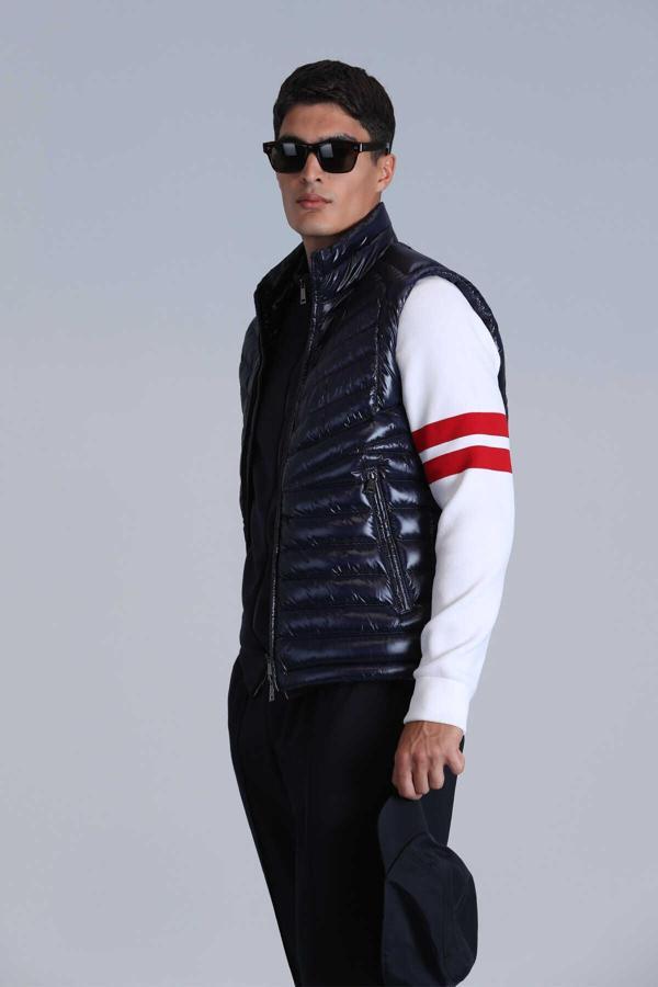 Axel Kaz Tüyü Erkek Yelek Lacivert - Image 1