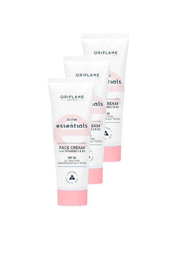 Oriflame Glow Essentials E & B3 Vitaminli Yüz Kremi 3'lü Set - Image 1