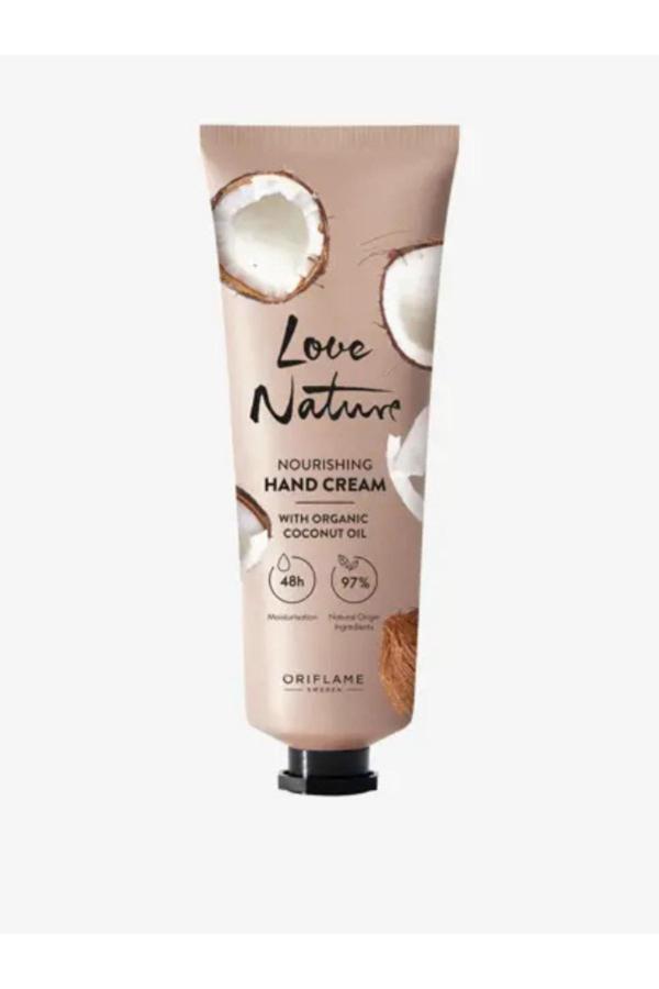 Oriflame Love Nature Organik Hindistan Cevizi Yağı Içeren Nemlendirici El Kremi 75 ml - Image 1