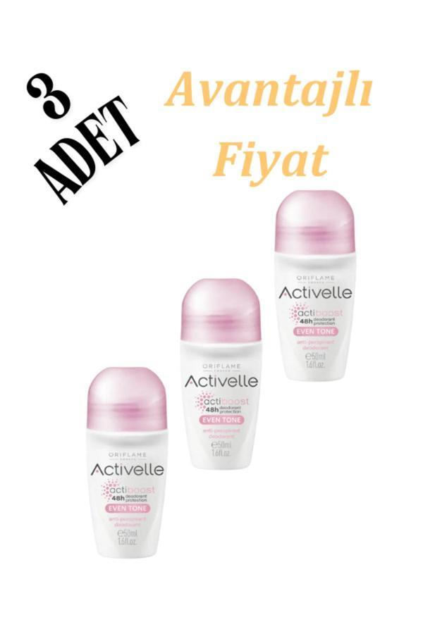 Oriflame Activelle Even Tone Anti-perspirant Roll-on 3 Adet 43926 - Image 1