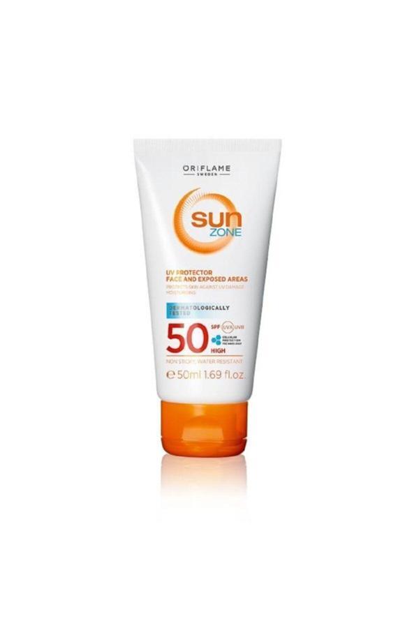 Oriflame Sun Zone Yüz Ve Güneşe Aşırı Maruz Kalan Bölgeler Için Yüksek Korumalı Güneş Kremi Spf50-50ml 23378 - Image 1