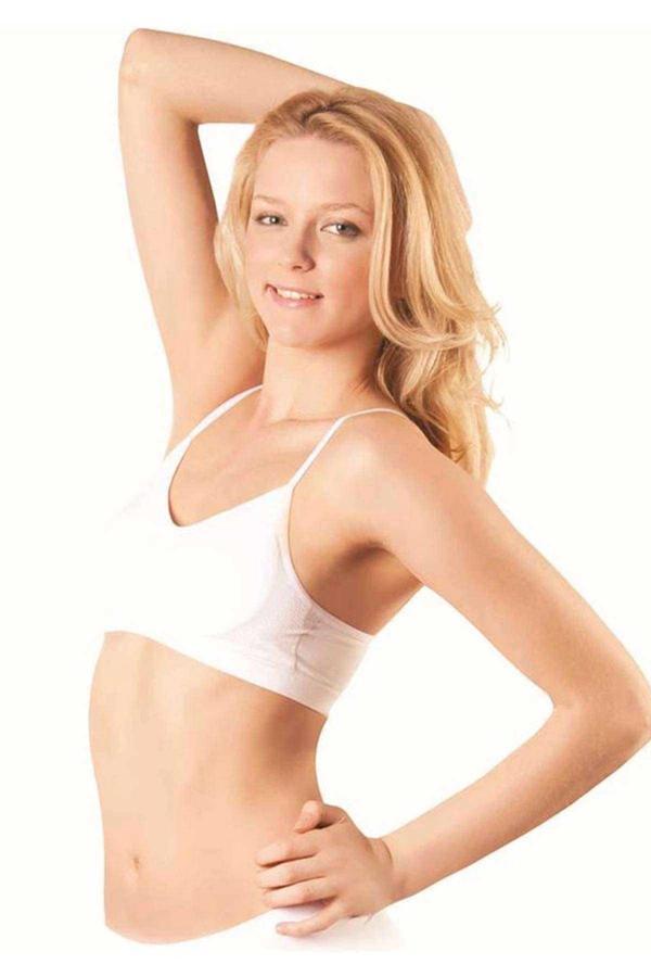 biçomi Elite Life Kadın İp Askılı Destekli Büstiyer Beyaz Sütyen 770 - Image 1