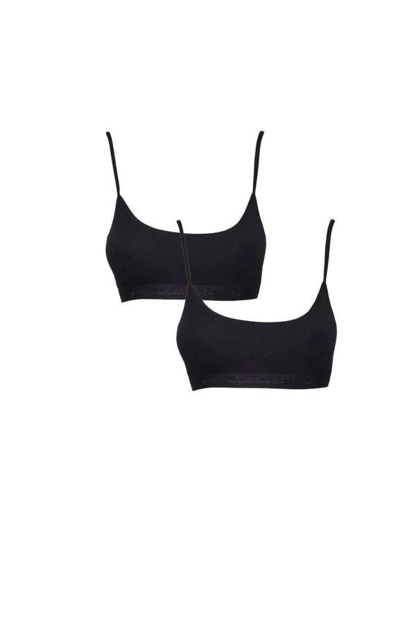 biçomi Pedli İp Askılı Siyah Büstiyer 2 adet - Image 1