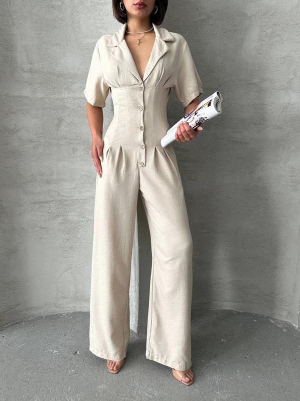 BİÇOMİ Uzun keten tulum s255059 - Image 1