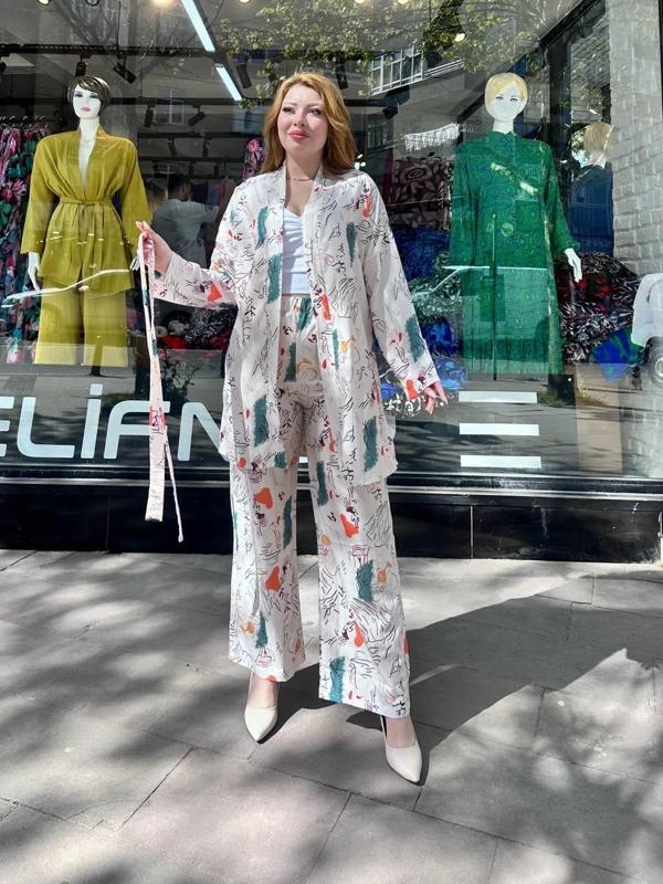 BİÇOMİ Ceketli baskılı takım - Image 1