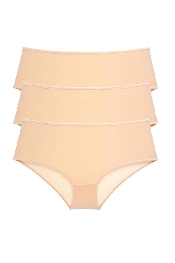 biçomi 3 Adet Kadın Yüksek Bel Bato Külot Ten - Image 1