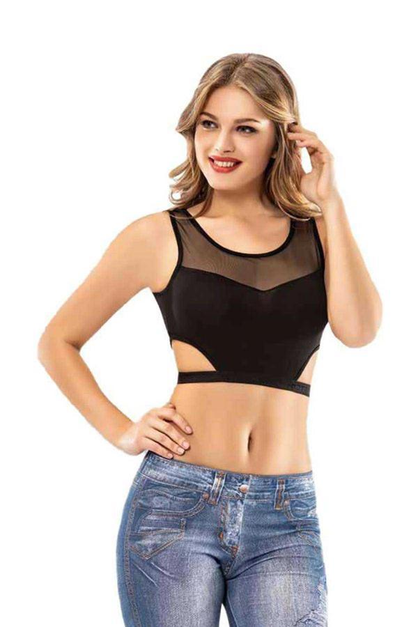 biçomi Kota 2 Adet Siyah Tül Modelli Büstiyer - Image 1