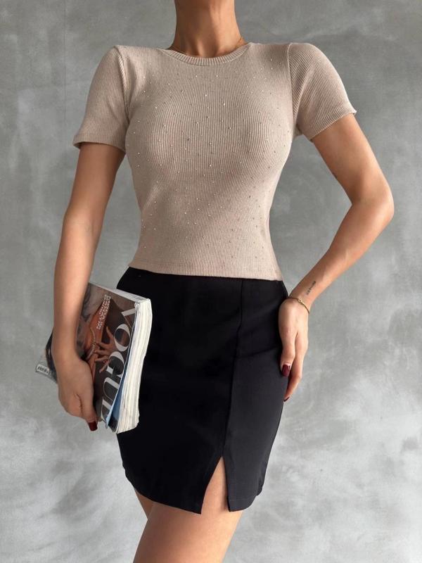 BİÇOMİ Taş baskılı kaş korse bluz - Image 1