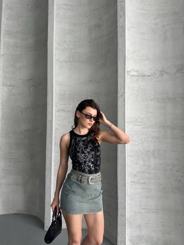 BİÇOMİ Varaklı bluz - Image 1