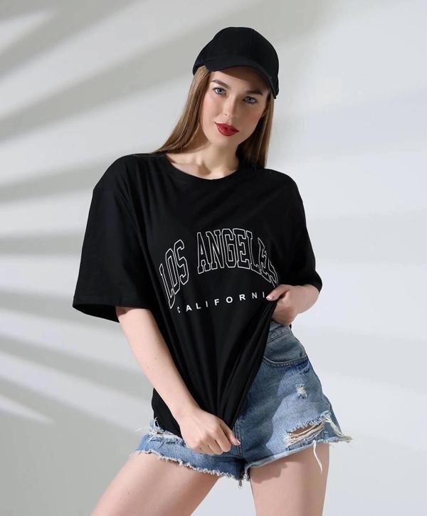 BİÇOMİ Angeles baskılı tişört - Image 1