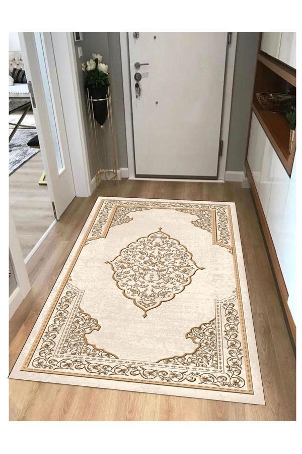 Sty Home Kaymaz Tabanlı Yıkanabilir Baskılı Halı Yolluk - Image 1