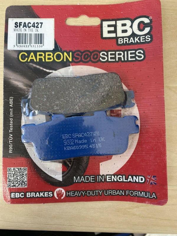 Ebc Sfac427 2017-2021 SYM Cruisym 250i Uyumlu Arka Fren Balatası Karbon Balata - Image 1