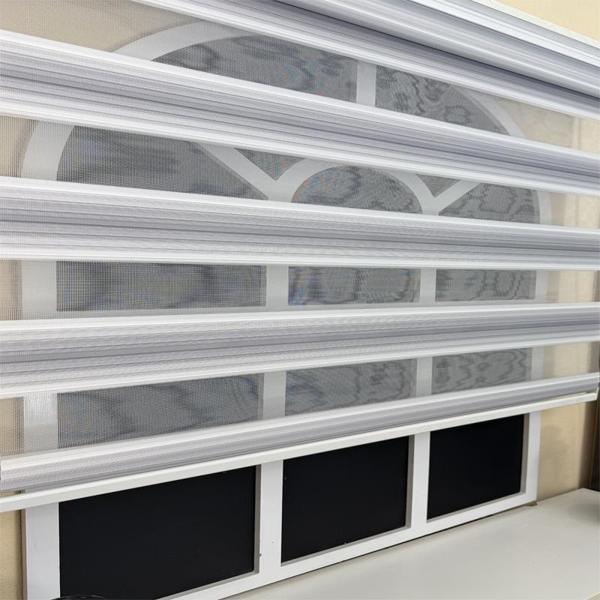 StorBurada Gri Renk Geçişli Zebra Stor Perde - Image 1