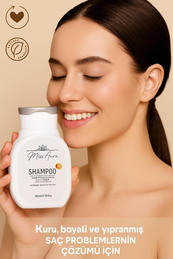Miss Aura Saç Bakım Serumu 50Ml – Dökülme Karşıtı Biotin, Kolajen Ve Keratin İçerikli Yoğun Bakım Serumu - Image 1