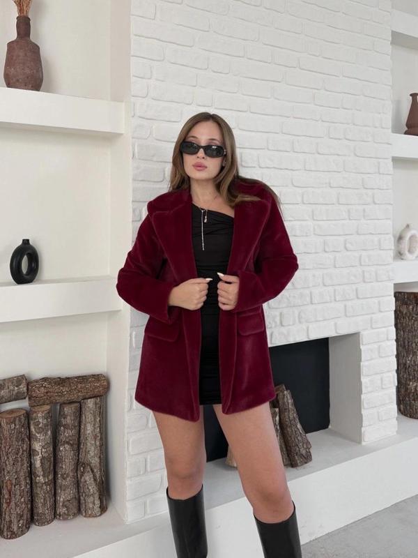 BİÇOMİ Fok ceket premıum kalite bordo st255860 - Image 1