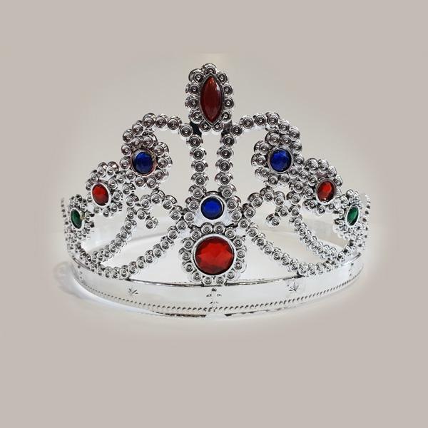 Prenses Parti Tacı Gümüş Rengi 1 Adet - Image 1