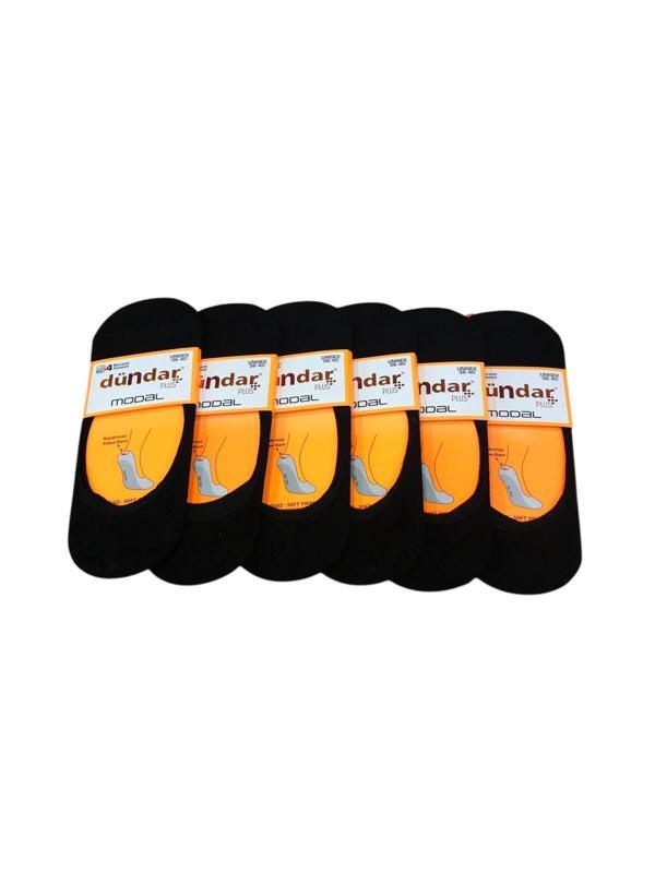 Dündar 6 Çift Modal Silikon Destekli Burun Dikişsiz Parfümlü Kadın Babet Çorap - Image 1