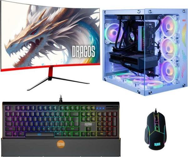 Dragos DRx6140 Ryzen 7 5700X 32GB 1TB M.2 NVMe SSD 8GB RTX4060 27 İnç 165Hz Curved Oyuncu Bilgisayarı - Image 1