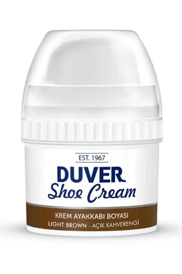 Duver Kendiliğinden Parlaklık Sağlayan Açık Kahverengi 60 Ml Krem Ayakkabı Boyası - Image 1