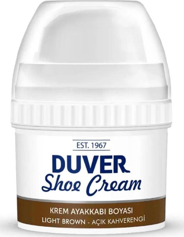 Duver Kendiliğinden Parlaklık Sağlayan Açık Kahverengi 60 Ml Krem Ayakkabı Boyası - Image 1