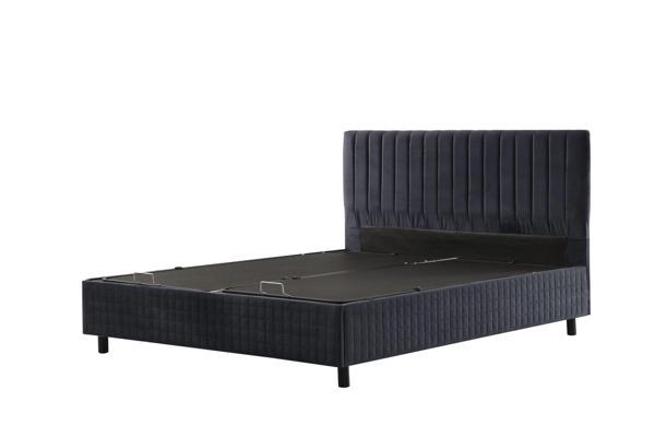 Safir Bazalı Karyola - Antrasit 150x200 - Image 1