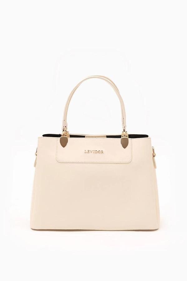 Krem Kadın El ve Omuz Çantası 930120 - Image 1