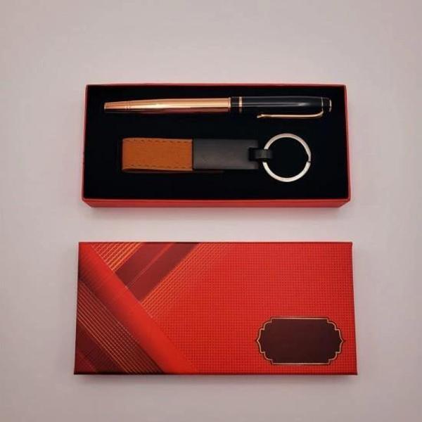 Deri Metal Anahtarlık Roller Kalem - Image 1