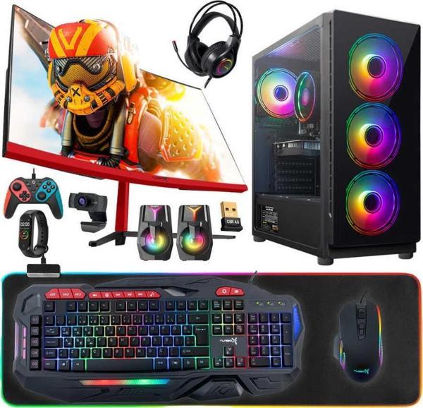 Turbox Tx5012 Ryzen 5 3600 32GB 512GB SSD RX560 4GB 23.6 Curved Oyuncu Bilgisayarı - Image 1