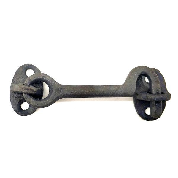 Antika Tarz Dekoratif Pirinç  Çengeli - 8,5cm, Oksit - Image 1