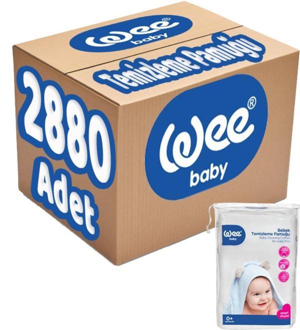 Wee Baby Bebek Temizleme Pamuğu 2880 Adet (48PK*60) - Image 1
