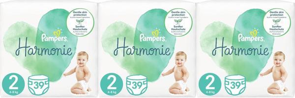 Prima Pampers Harmonie Bebek Bezi Beden:2 (4-8KG) Mini 117 Adet Aylık Ultra Fırsat Pk - Image 1