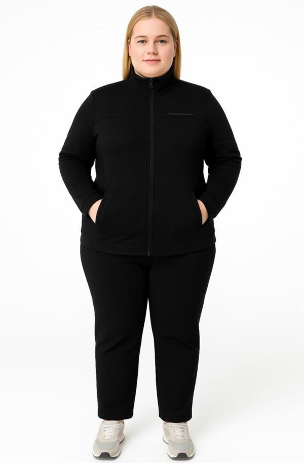 Kadın Siyah Büyük Beden Eşofman Takımı-T-1014 - Image 1