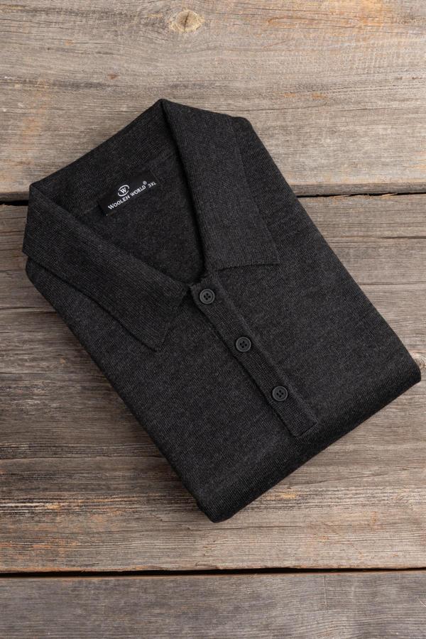 Woolen World Polo Yaka Battal (Büyük Boy) Yünlü Triko Kazak  - Image 1