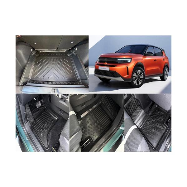 Rizline Opel FRONTERA Hybrit 2025 Sonrası Uyumlu 3D Havuzlu Paspas ve Sabit Zemin ALT Bagaj Havuzu Set - Image 1