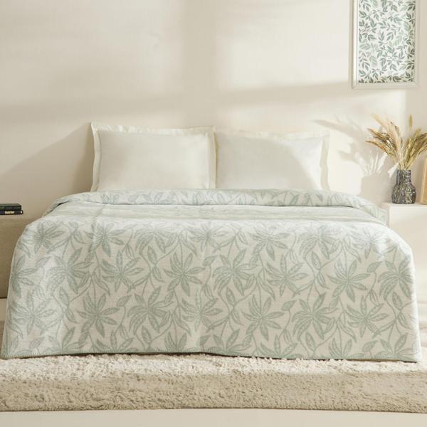 Karaca Home Layla Çift Kişilik Aktilik Battaniye Mint - Image 1