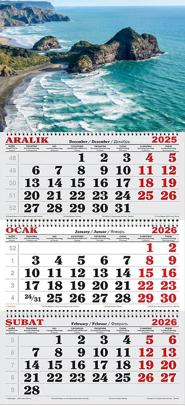 2026 Yılı Gemici Takvimi- Güney Okyanusu YENİ ZELANDA - Image 1