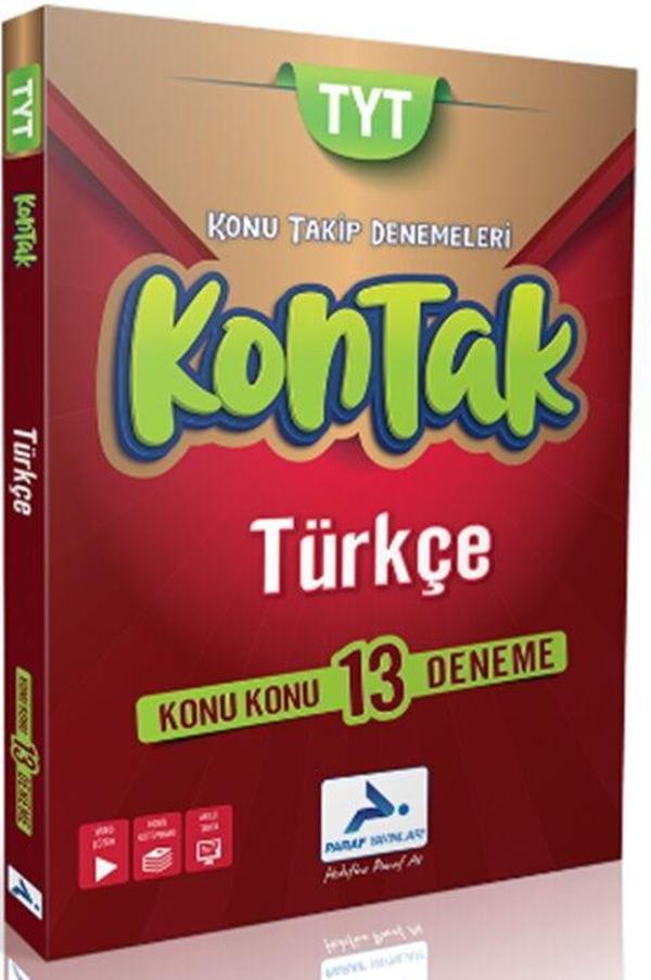 Paraf Akademi TYT Türkçe Kontak Konu Takip Denemeleri - PRF Paraf Yayınları - Image 1