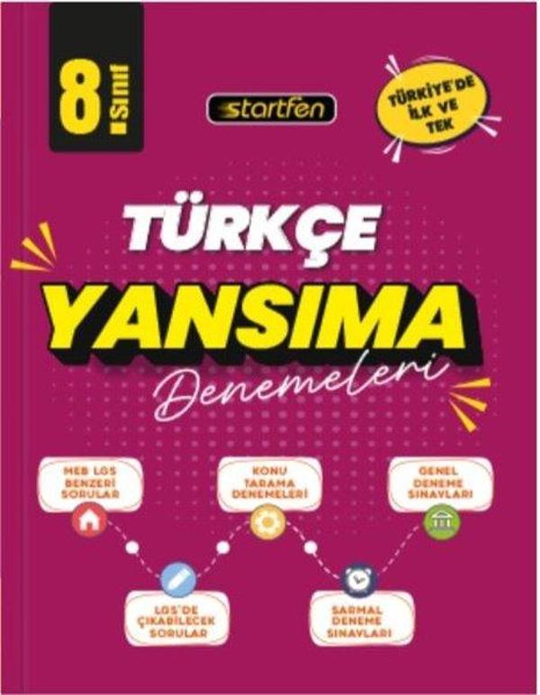 8. Sınıf Türkçe Yansıma Denemeleri - Startfen Yayınları - Image 1