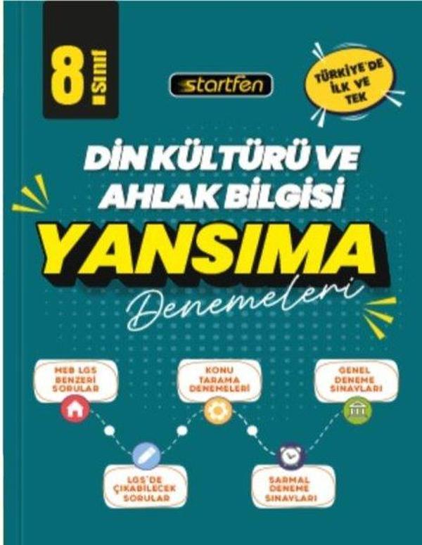 8. Sınıf Din Kültürü Yansıma Denemeleri - Startfen Yayınları - Image 1