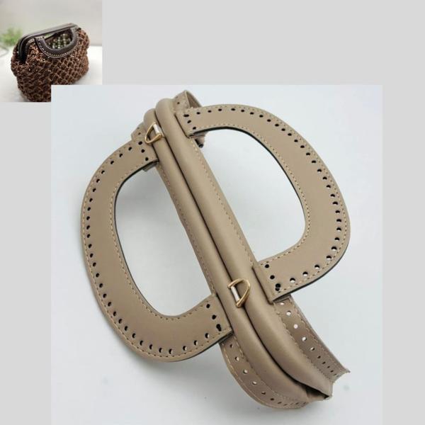 Angel Çanta Aksesuar 25 cm Suni Derili Bej Renk Gizli Çanta Bursu Yeni Model  - Image 1