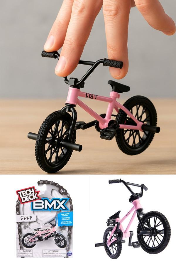 Tech Deck BMX Bisikleti Cult Pembe Gerçek Metal Çerçeve Parmak Bisiklet Oyuncak Model 12 - Image 1